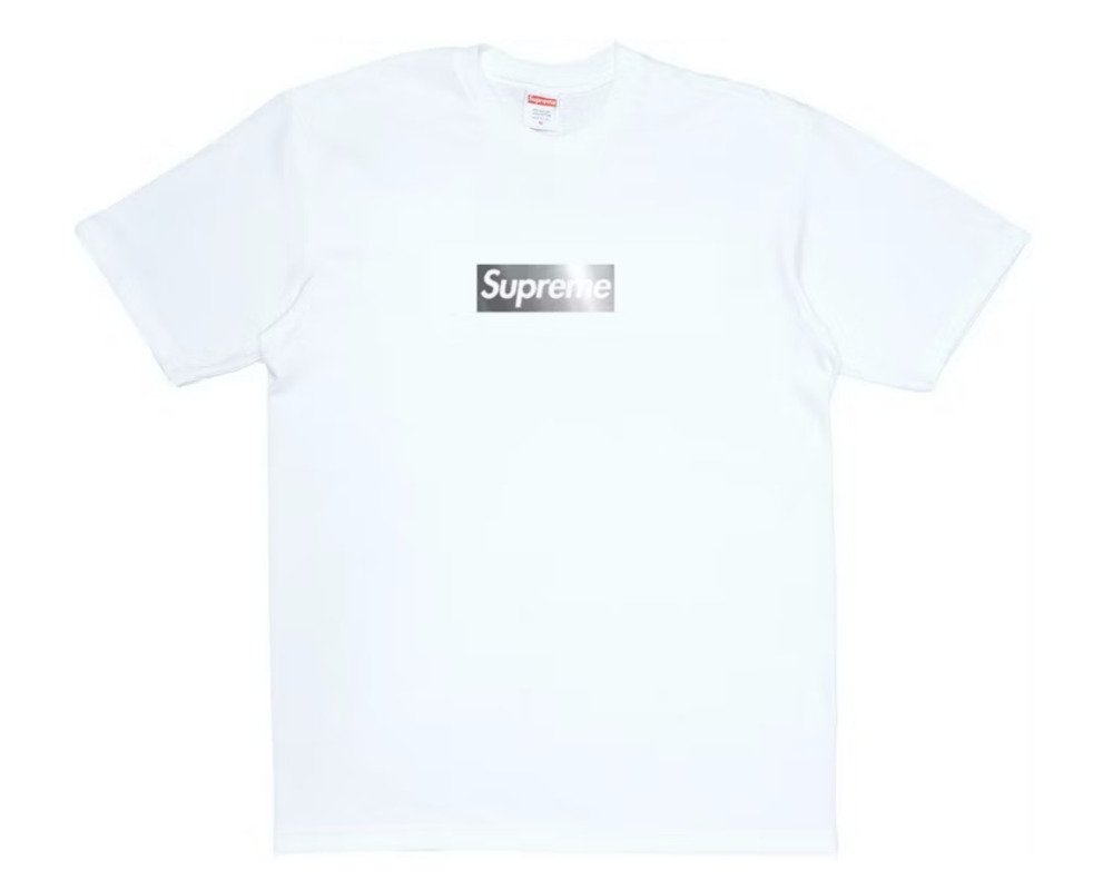 Supreme Chicago Box Logo Tee White – thebckspace